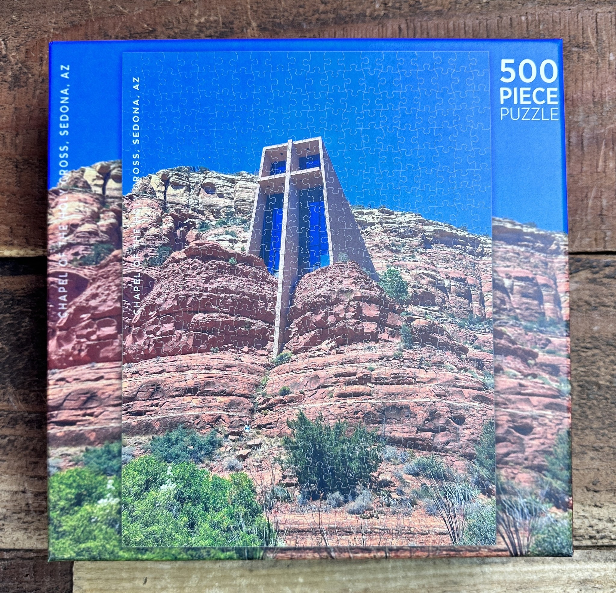 500 Piece Jigsaw Puzzle - Chapel of the Holy Cross, Sedona, Arizona