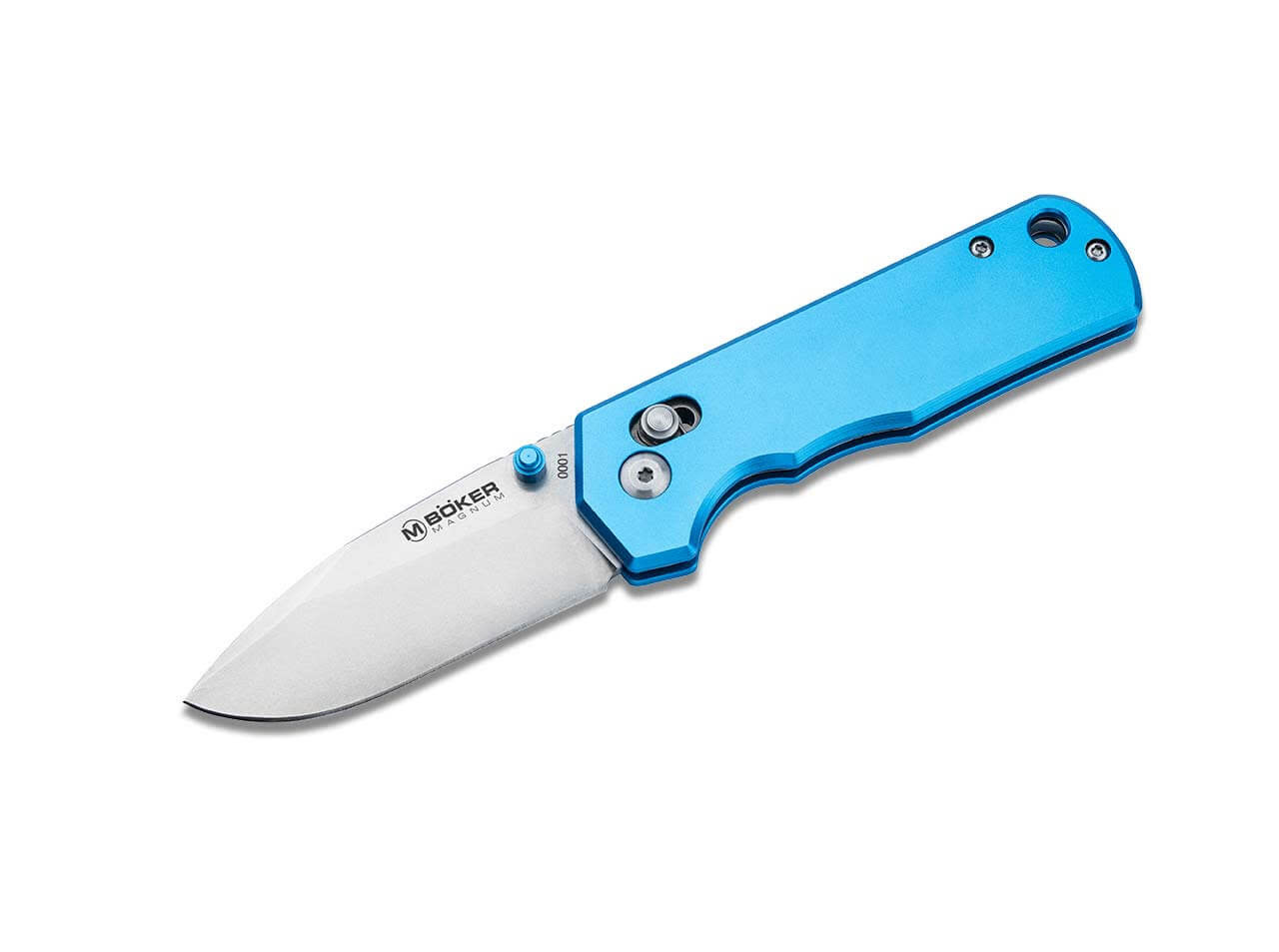 Boker Magnum Rockstub Blue Elox 2.64" Folding Knife