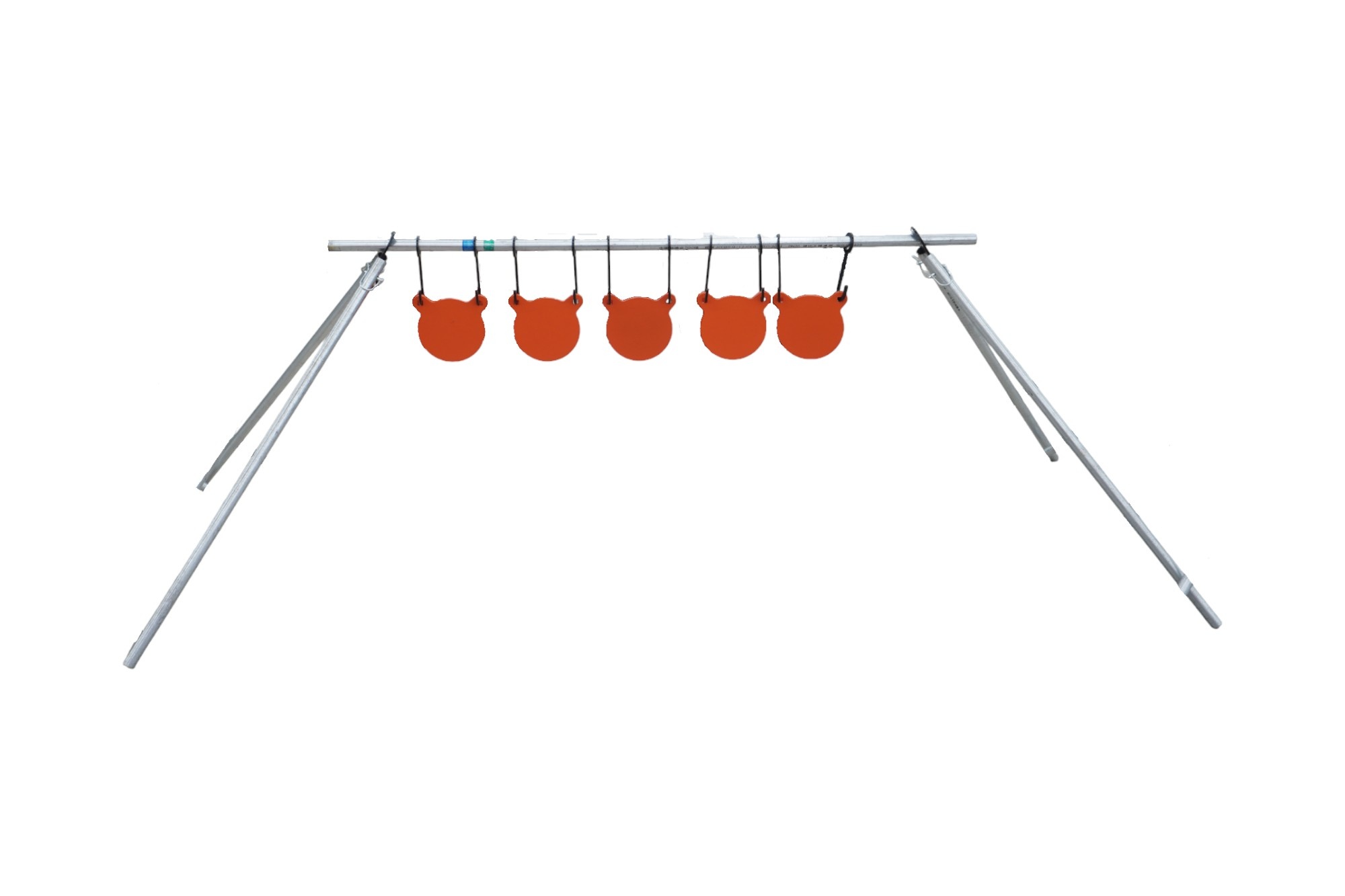 AR500 Steel (5) Gong Conduit Target with 6" Plates