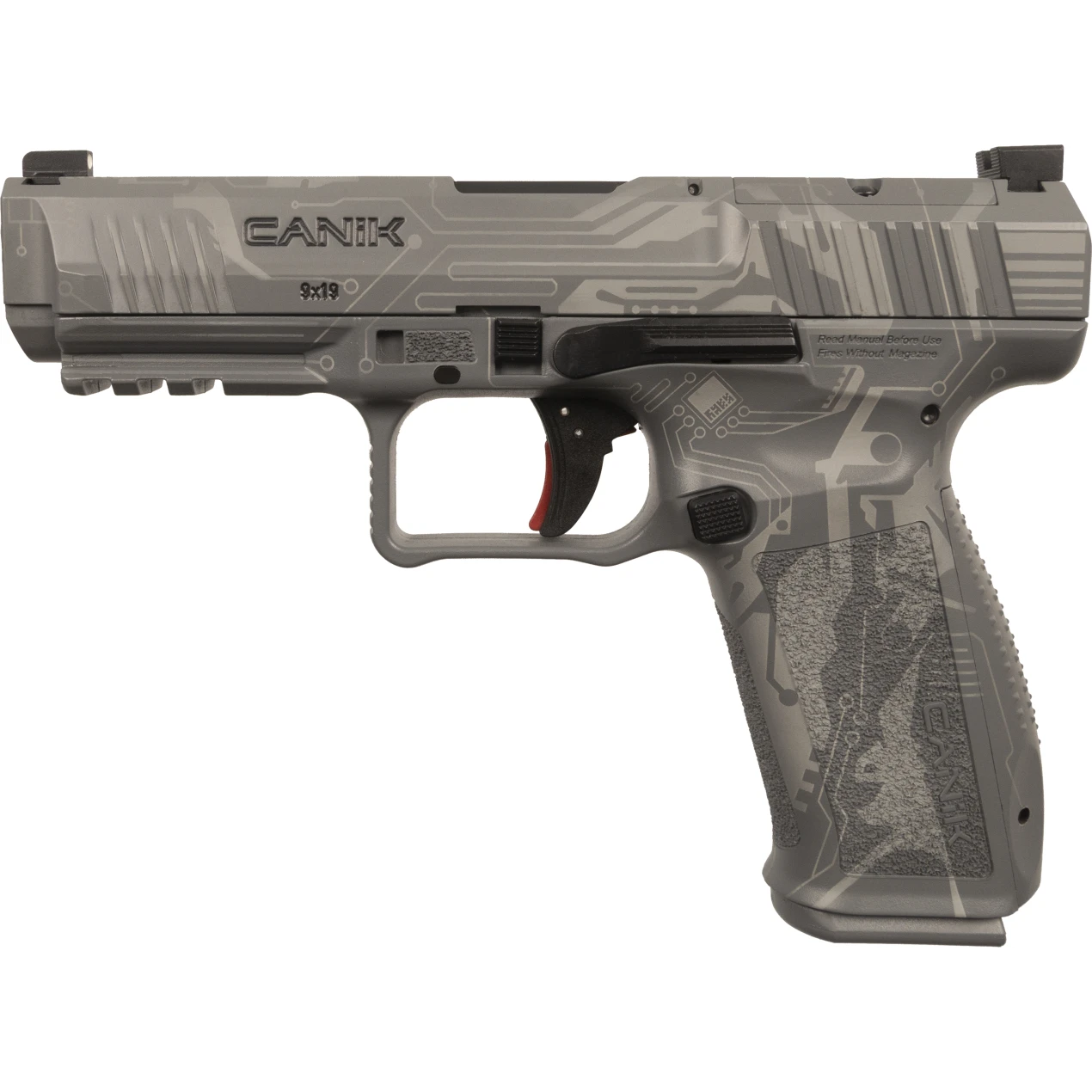 Canik Creations Mete 9mm 4.46'' Gray Cyber 18-Rd/20-Rd Pistol