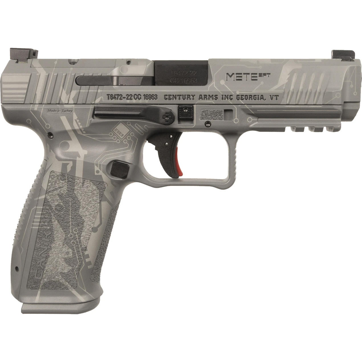 Canik Creations Mete 9mm 4.46'' Gray Cyber 18-Rd/20-Rd Pistol