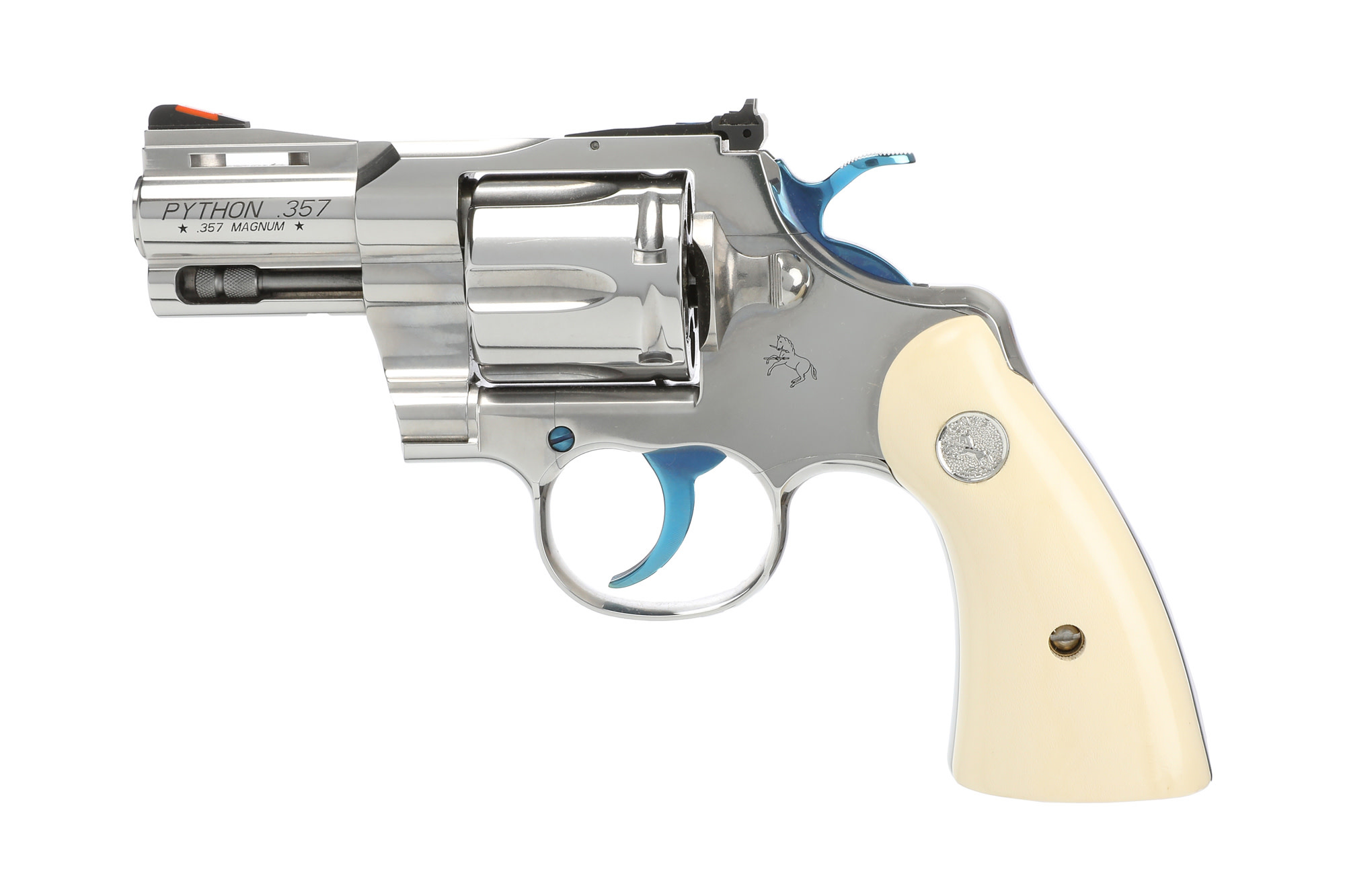 Colt Python 357MAG/38SPL  2.5" SS/ Holly Grips 6RND Revolver