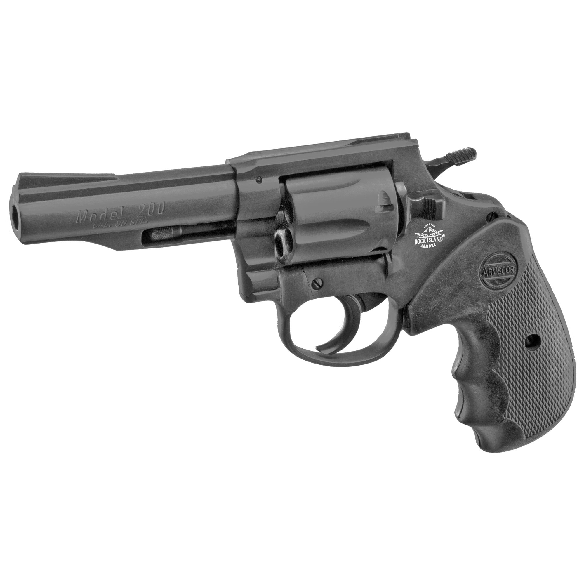 Rock Island M200 38SPL 4" BLK 6RD Revolver