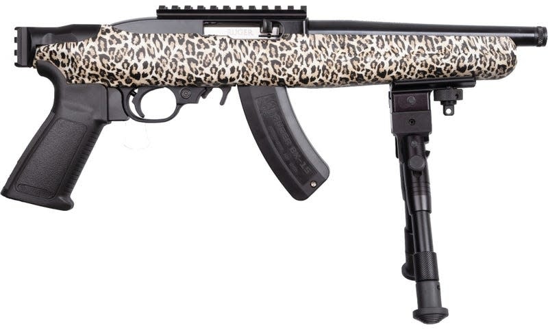 Ruger 22 Charger 22LR 8" Leopard Print 15RND Pistol