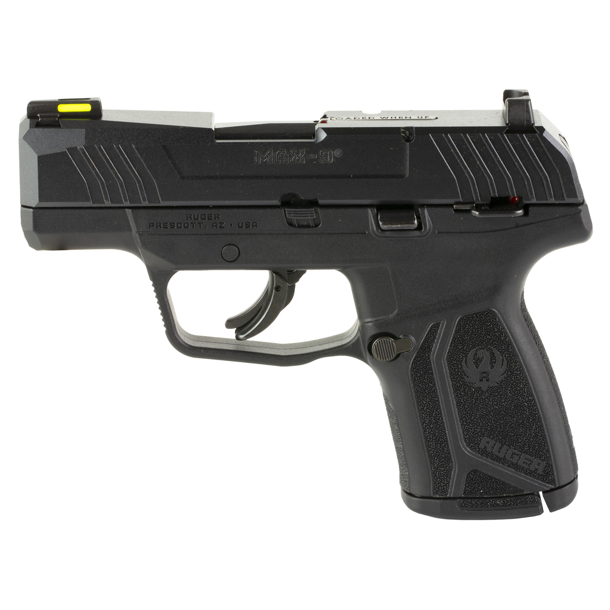 Ruger, MAX-9, 9mm, 3.2" BLK 2-10RD Pistol (CAComp)