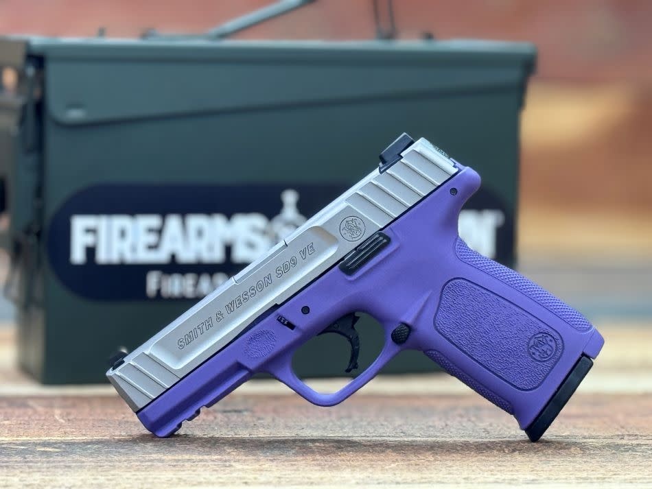 Smith & Wesson, SD9VE, 9MM, 4", 16RD, Cerakote Bright Purple