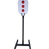 AR500 Steel Silhouette Target w/ (4) Reactive Flags