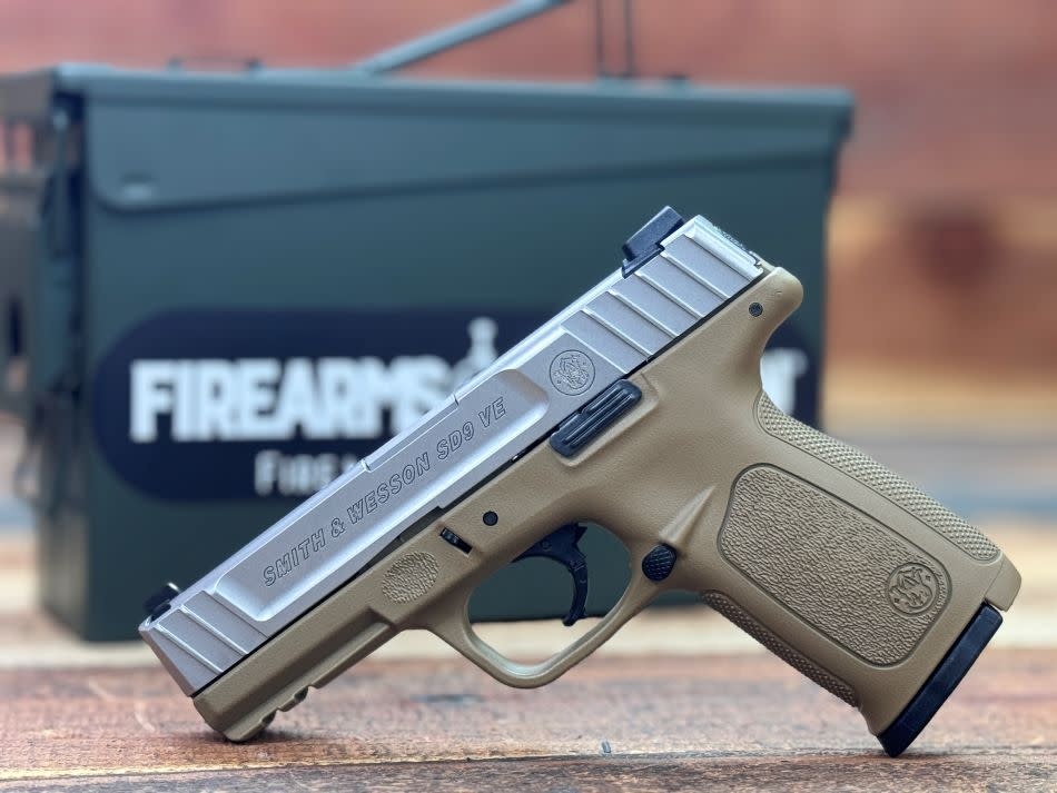 Smith & Wesson, SD9VE, 9MM, 4", 16RD, Cerakote_Barrett Brown