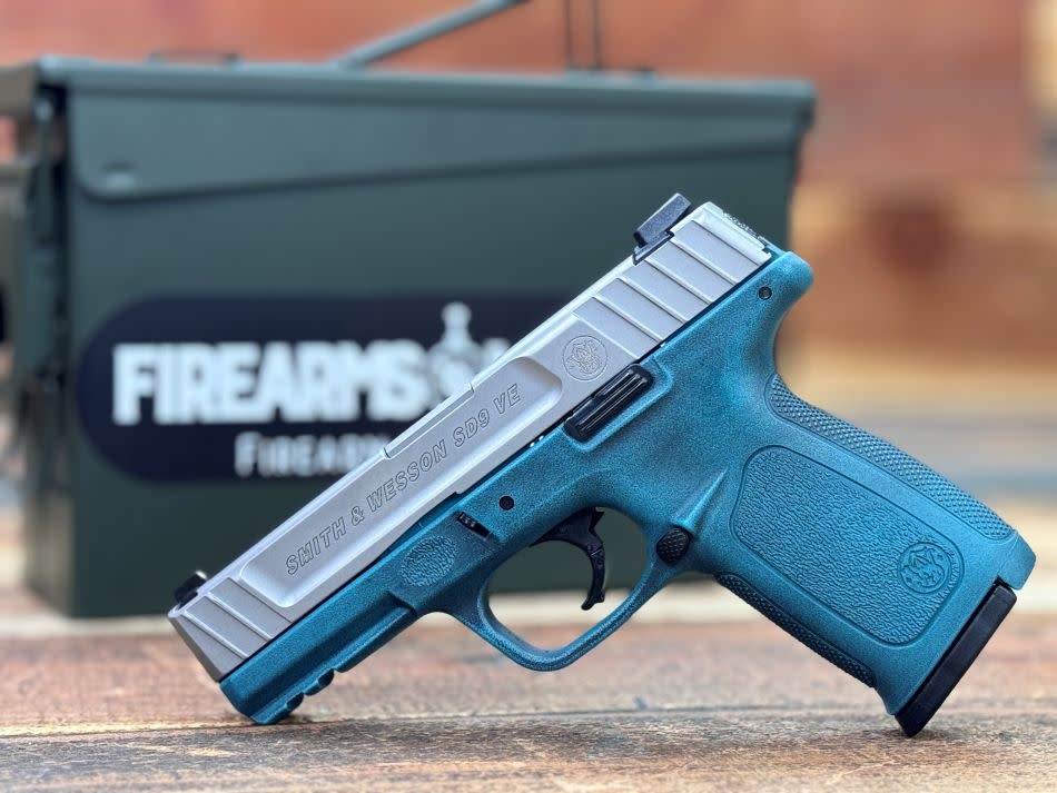 Smith & Wesson, SD9VE, 9MM, 4", 16RD, Cerakote_Aztec Teal/Grph Blk