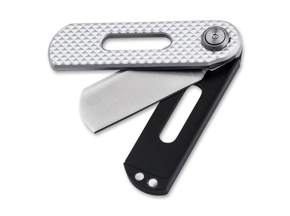 Böker Plus Ovalmoon Swivel 1.85" SIL/BLK Knife