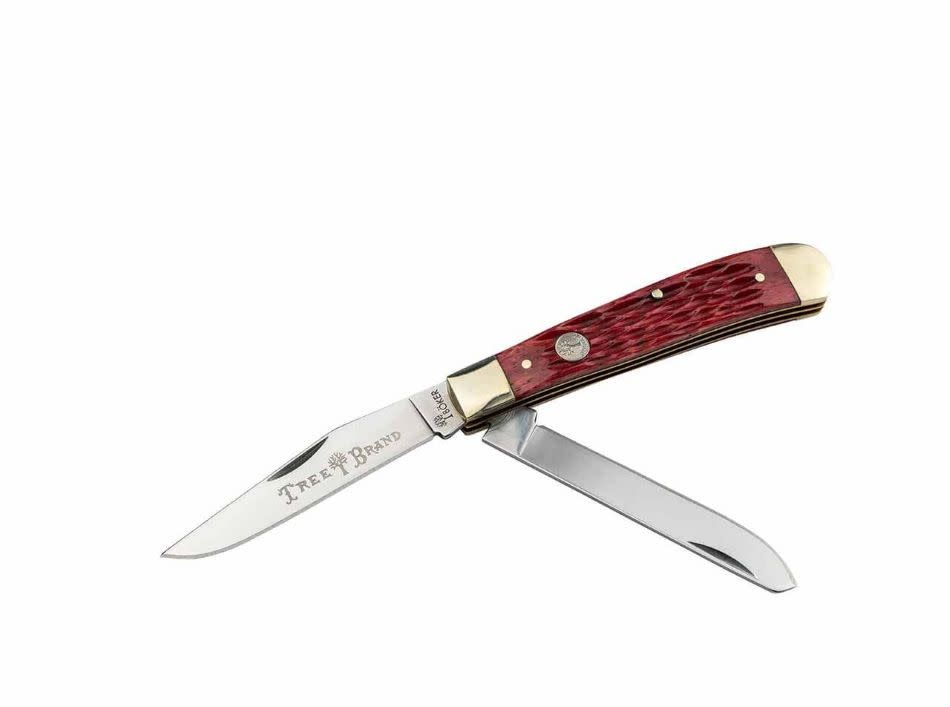 Boker TS 2.0 Trapper Jigged Red Bone Knife