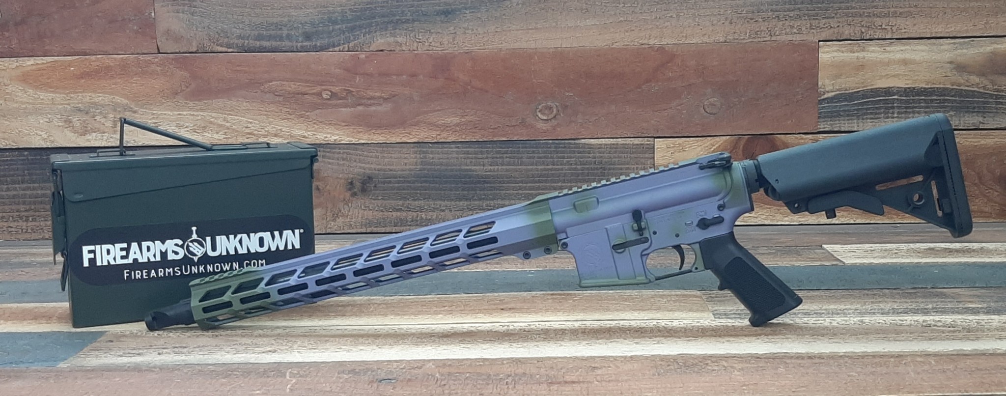 FU Misericorde  5.56 16" HBAR Cerakote Crushed Orchid/Multicam Bright Green Rifle