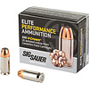 Sig Sauer, Elite Performance V-Crown, 45 ACP, 185 Grain, Jacketed Hollow Point, 20 Round Box