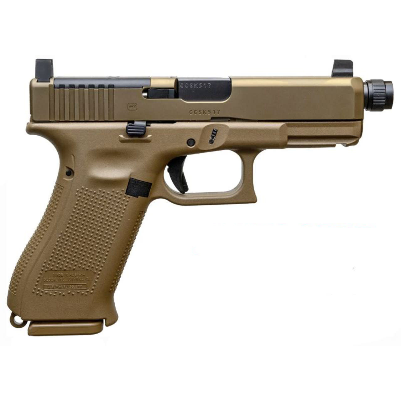 Glock 19X MOS 9mm 4.5" TB COY (1)17RD /(2)19RD Pistol
