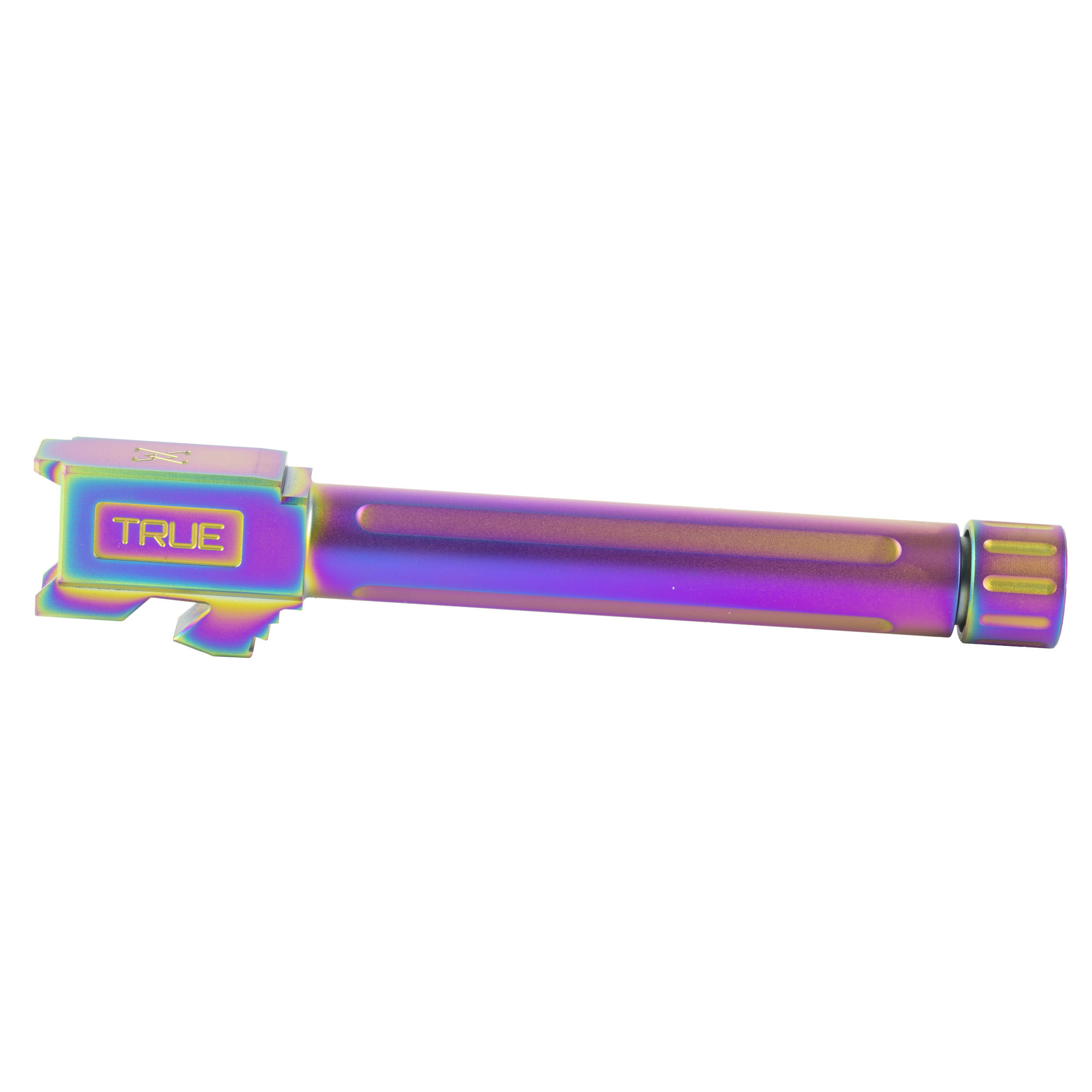 True Precision , 9MM, Rainbow, Fits Glock 17 Threaded Barrel