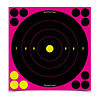 Birchwood Casey, Shoot-N-C Target, Bullseye, 8", 6 Targets, Pink