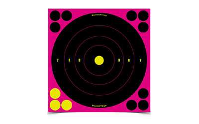 Birchwood Casey, Shoot-N-C Target, Bullseye, 8", 6 Targets, Pink