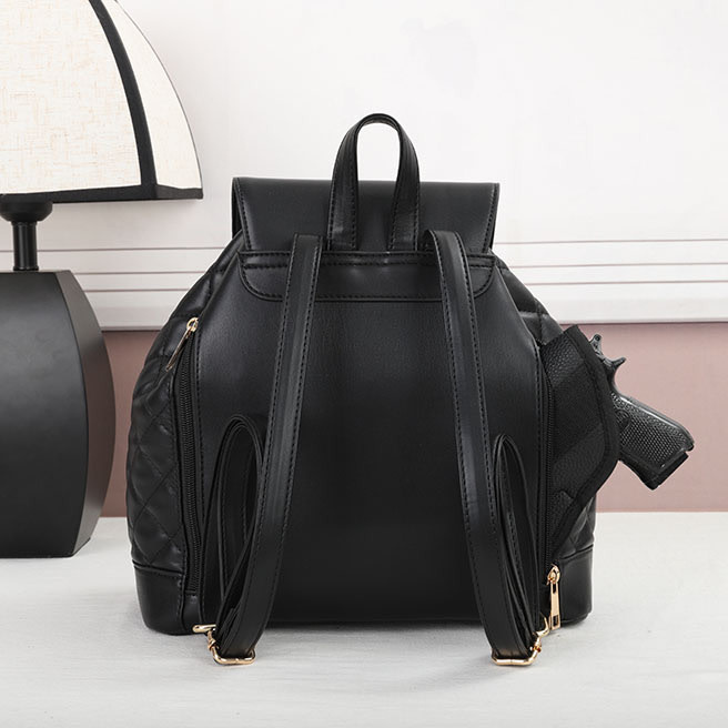 Vism Concealed Carry Women's Backpack PU_Black