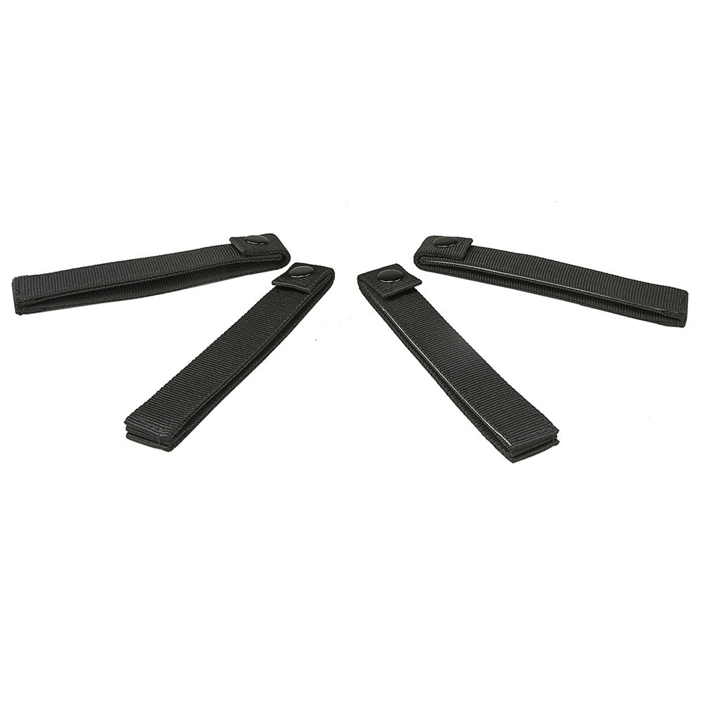 Vism MOLLE Long 6" Thumb Snap Straps / 4 Pk / BLK