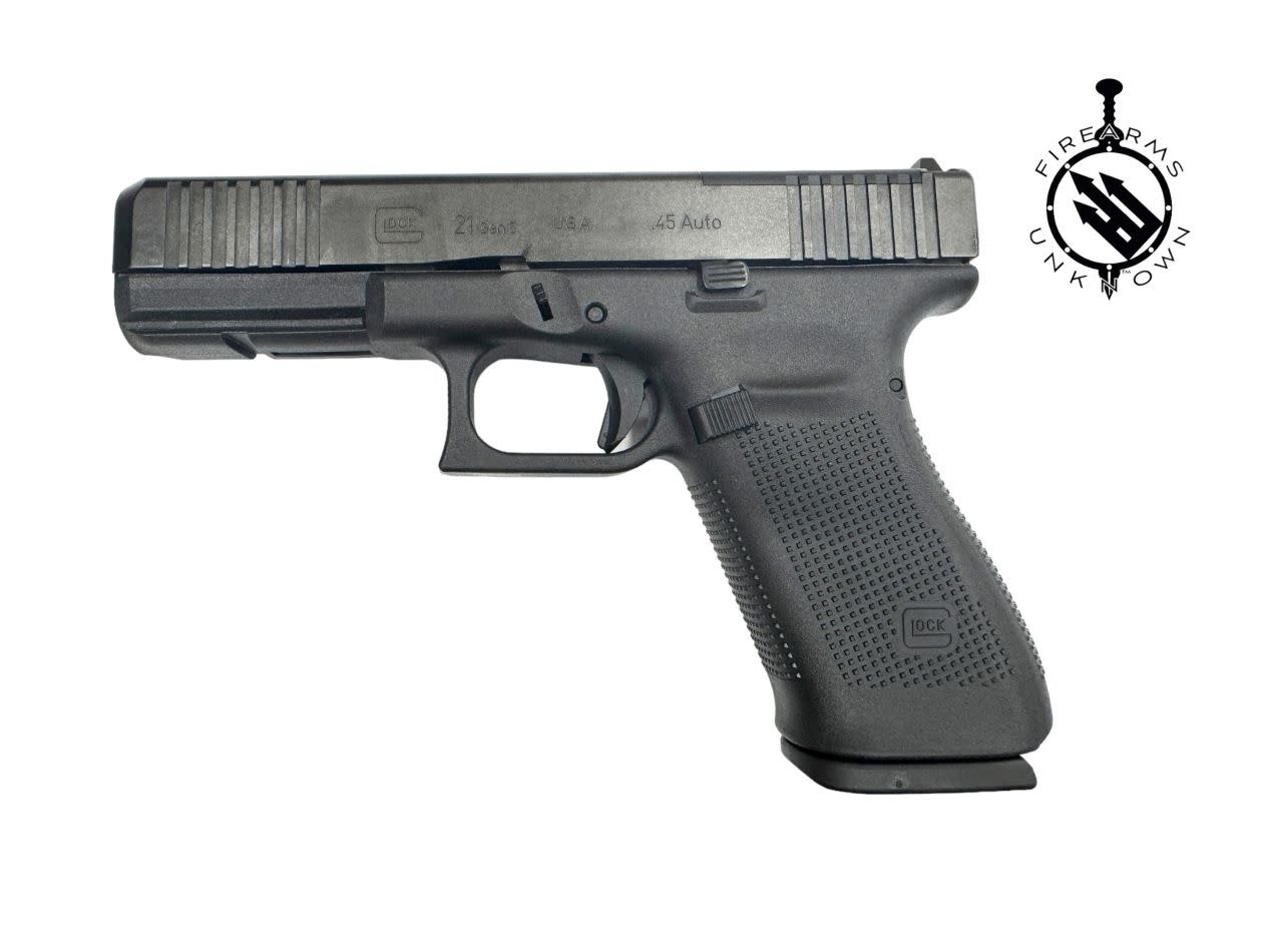 Glock G21 Gen 5 MOS, 45ACP, 4.61", BLK/BLK (3)13RND Pistol