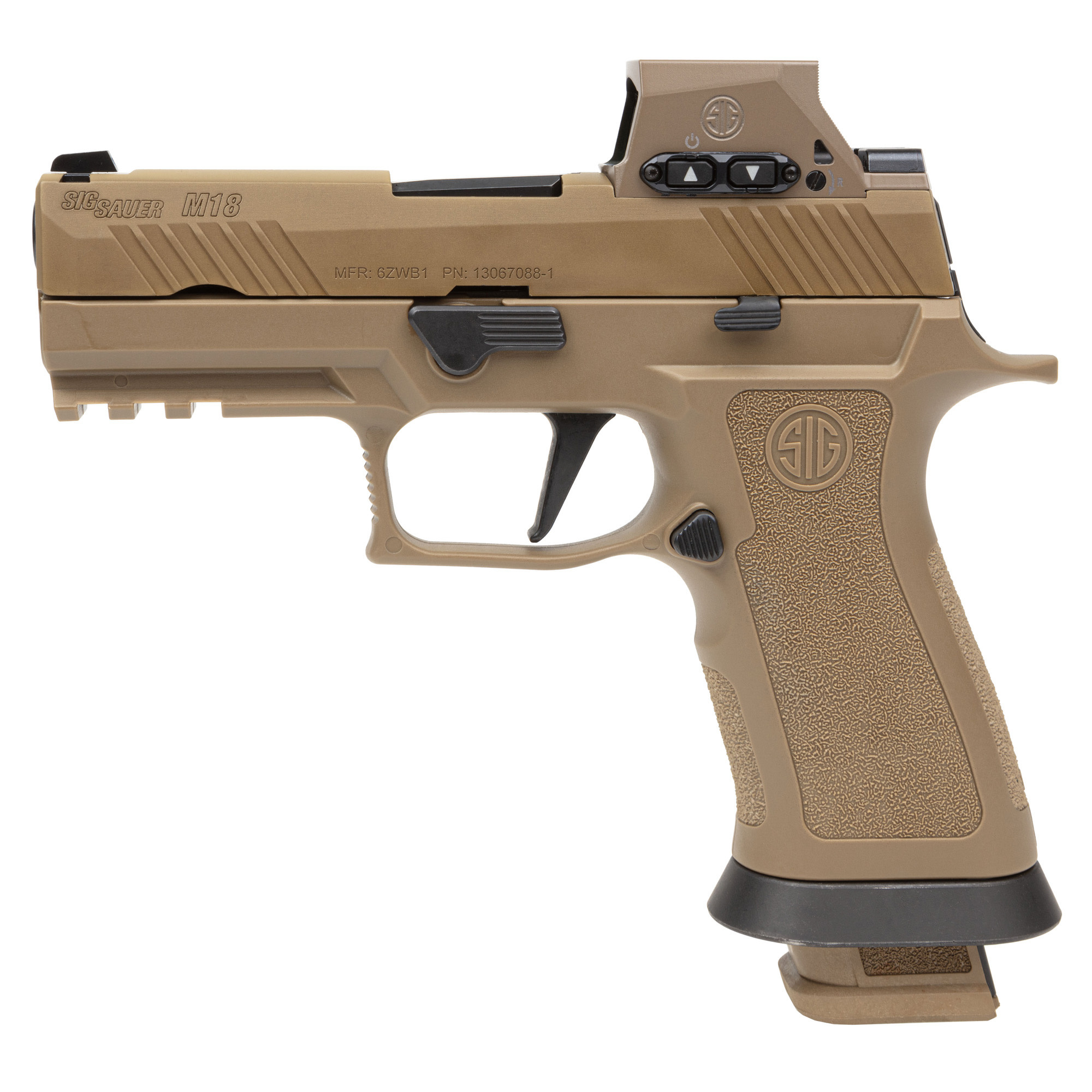 Sig Sauer, P320 M18X 9mm 3.9" Coyote (3)21RND Pistol w/ RomeoM17