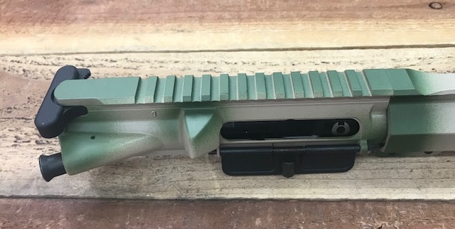 FU Misericorde  5.56 16" HBAR Cerakote Desert Sand/ Multicam Bright Green Rifle