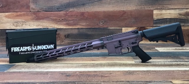 FU Misericorde 5.56 16" HBAR Cerakote Wild Purple/Gun Metal Grey Rifle