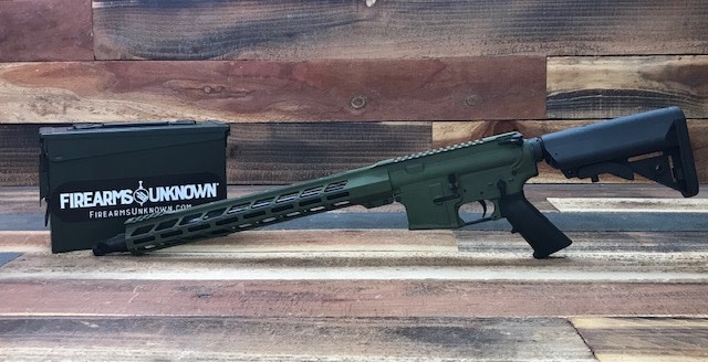 FU Misericorde 5.56 16" HBAR Cerakote Multicam Green/Black Rifle