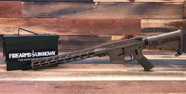 FU Misericorde 5.56 16" Midlength  Cerakote Camo Coy/Gun Metal Grey Rifle