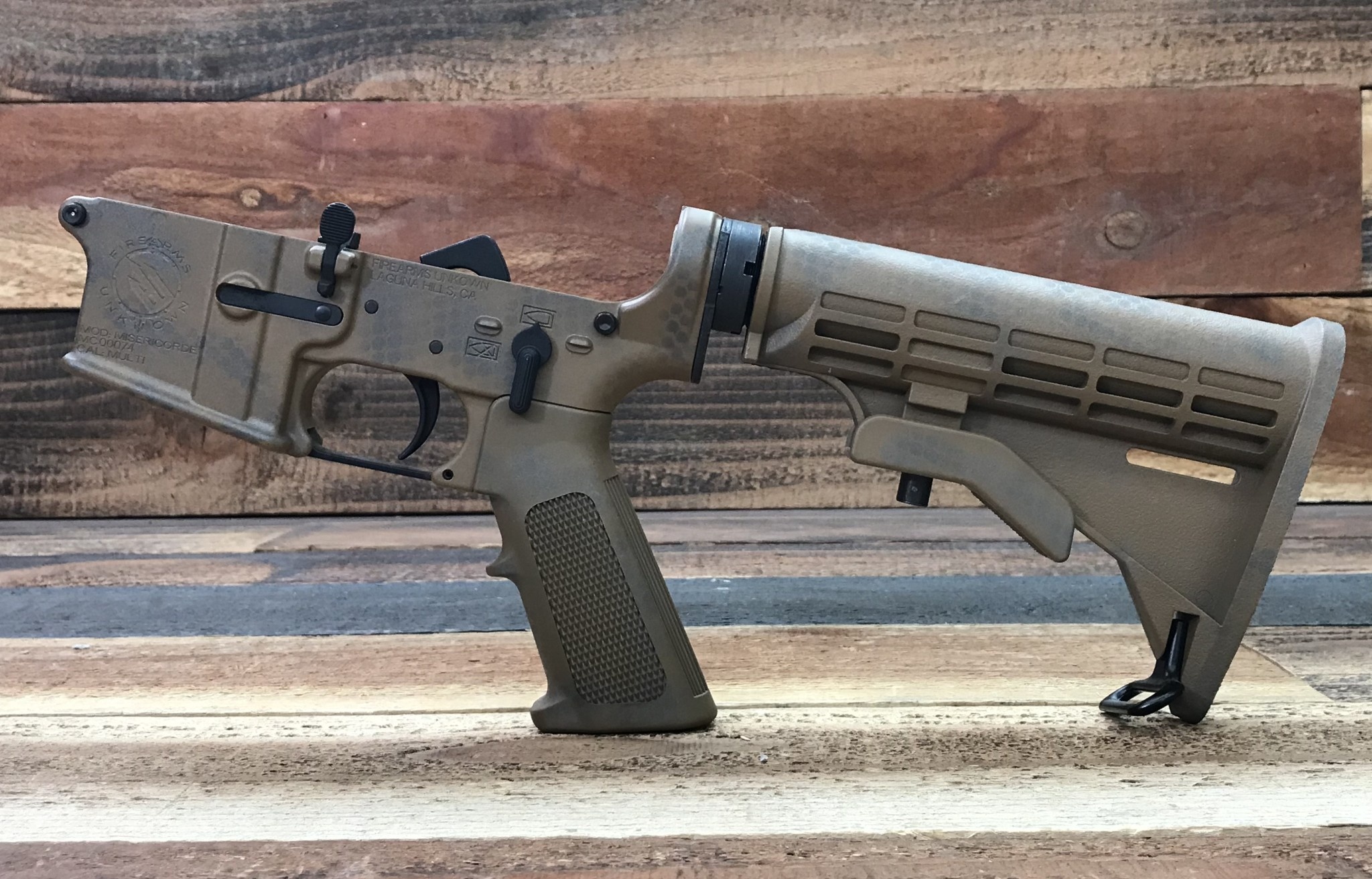 FU Misericorde 5.56 16" Midlength  Cerakote Camo Coy/Gun Metal Grey Rifle
