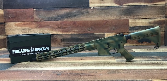 FUCA-15 5.56 16" HBAR Cerakote Forest Camo 30RD Rifle