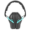 Walker's, Passive, Folding Earmuff, Black/Teal, 1 Pair