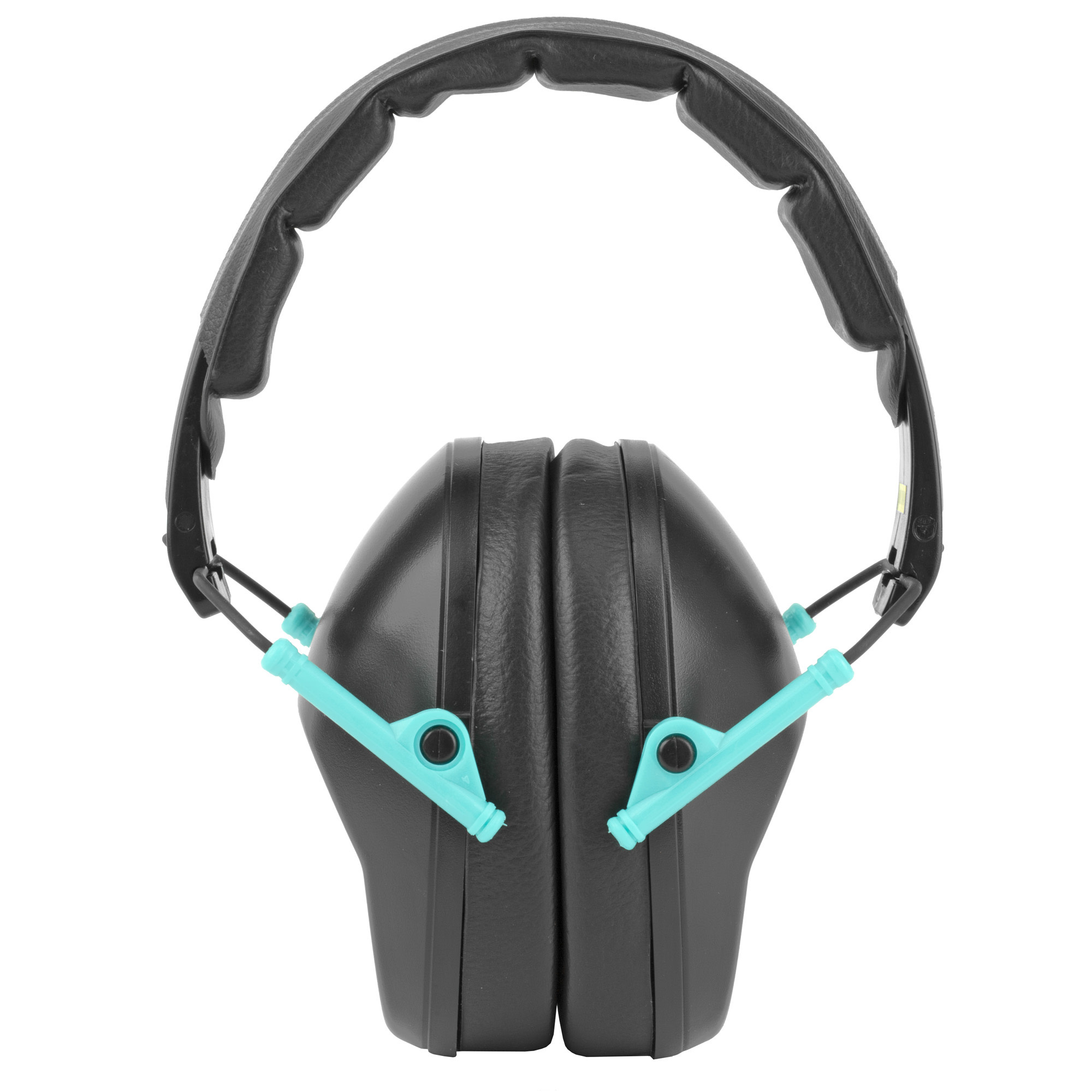Walker's, Passive, Folding Earmuff, Black/Teal, 1 Pair