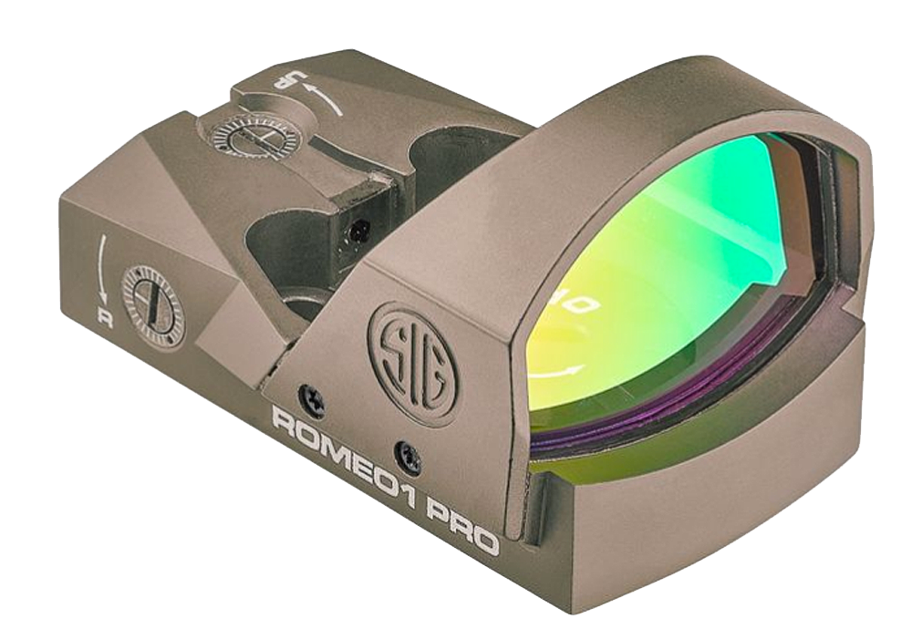 Sig Romeo1Pro Flat Dark Earth 1x30mm 6 MOA  Reticle Illuminated Red Dot