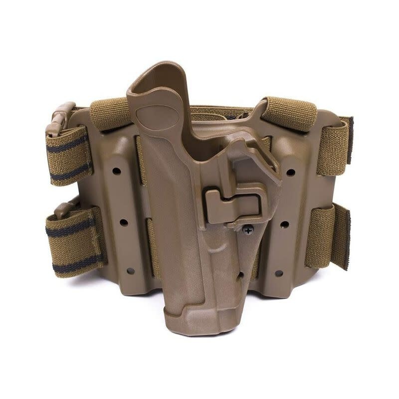 Blackhawk Holster Glock17/19/SW M&P 9/40/45 LH Coy Tan Serpa Tactical Level II