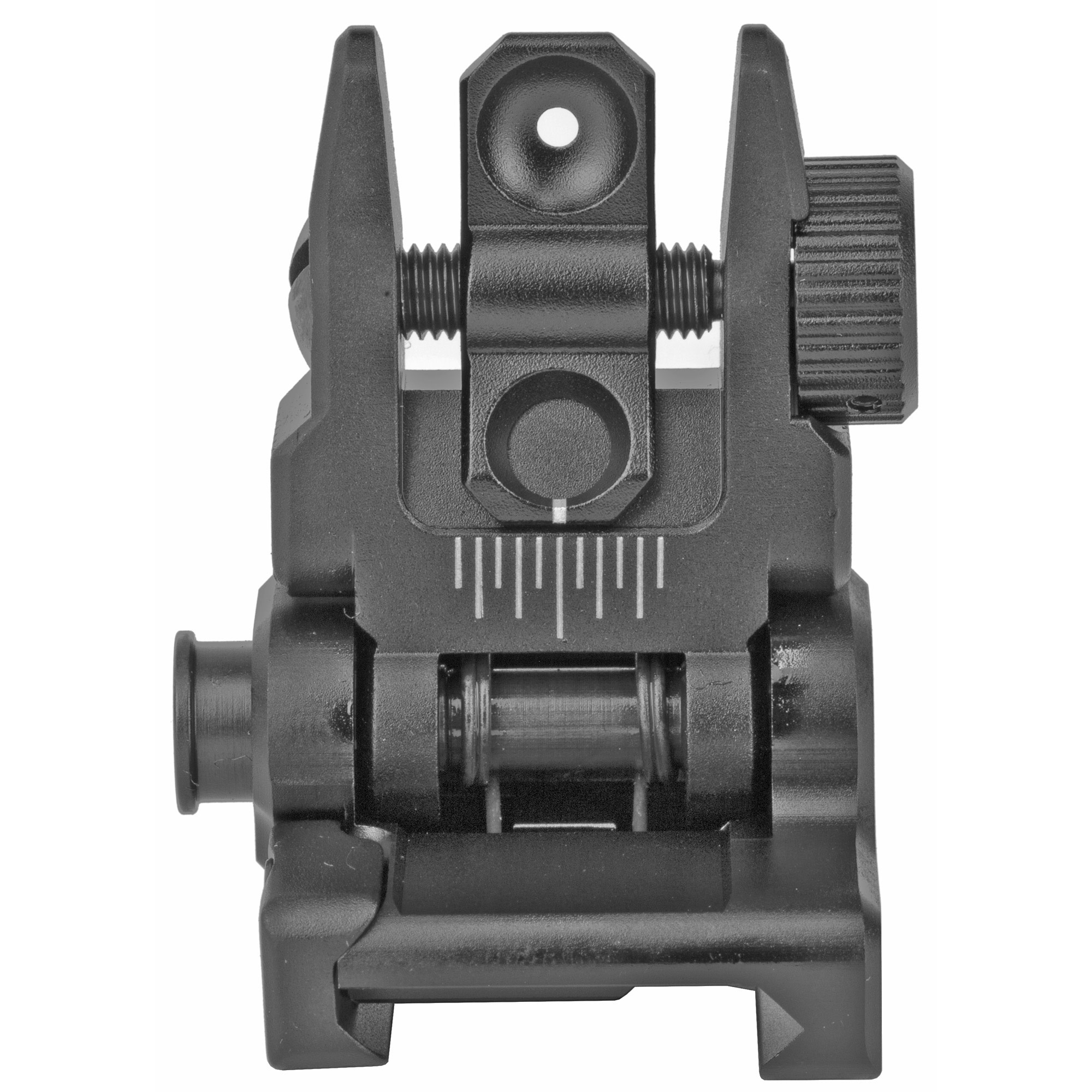 Leapers, Inc. - UTG, Accu-Sync Spring-loaded AR15 Flip-up Rear Sight, Black
