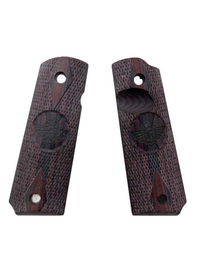 VZ Grips 1911, Double Diamond, Black Cherry