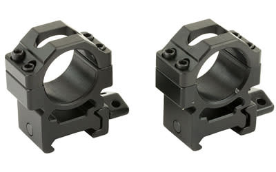 UTG, Pro Max Strength, Rings, Fits Picatinny, 1" Medium, 2 piece, Black Finish