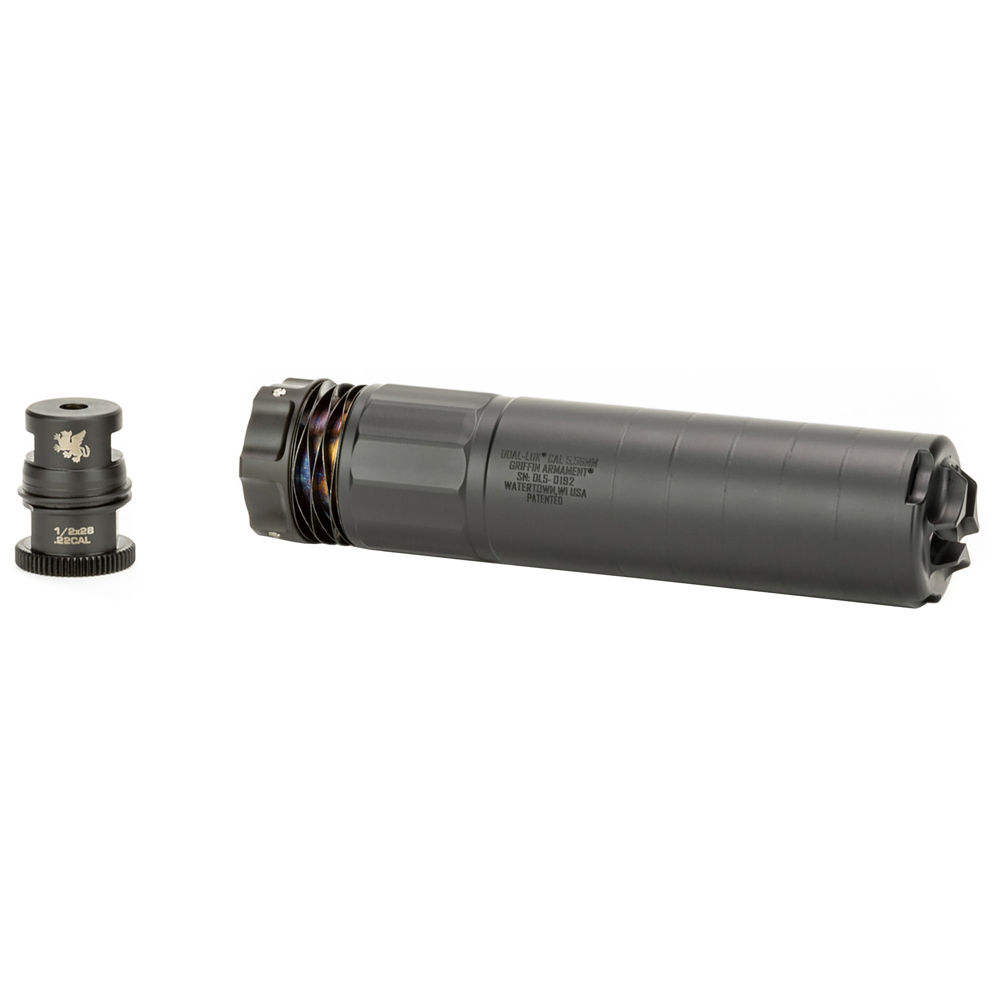 Griffin Armament, Dual-Lok, Suppressor, 762NATO, Black