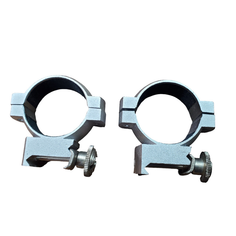 30mm .355 High Silver Rings