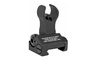 TROY, BattleSight, Folding Front Sight, HK Style, Tritium, Picatinny, Black Finish, Updated 1-Piece Design
