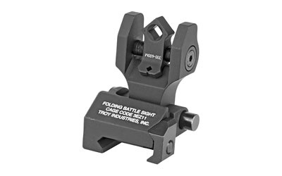 TROY, BattleSight, Rear Folding Sight, Di-Optic Aperture, Tritium, Picatinny, Black Finish