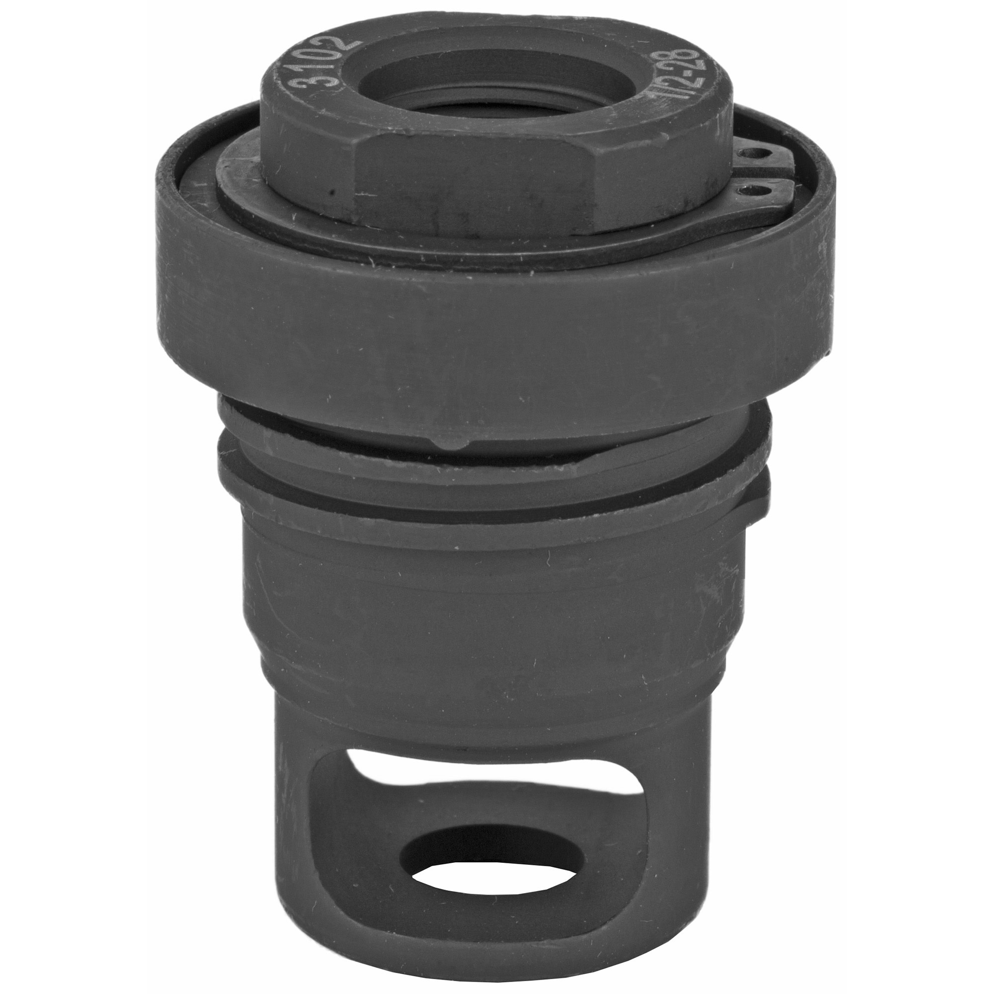 Yankee Hill Machine Co, 1/2X28, Mini QD Muzzle Brake, Black