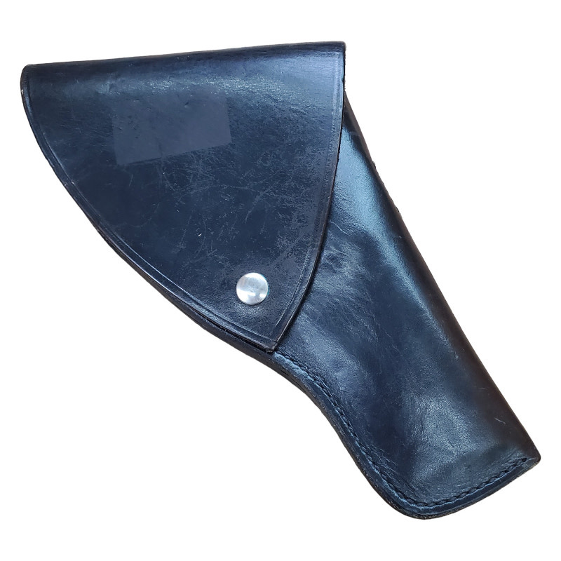 Black Leather Motorcycle Holster For Colt Trooper or S&W  Revolver