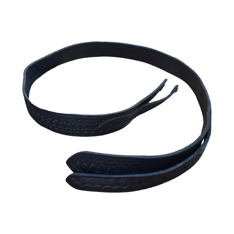 Black Basketweave Belt 36in