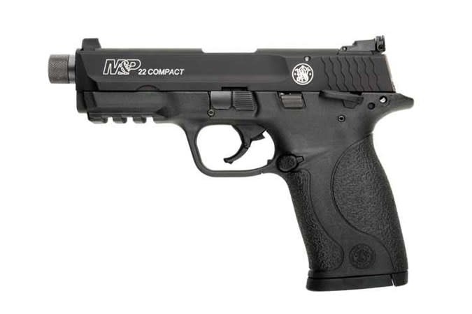 S&W M&P22 Compact 22LR 3.56" TB BLK /BLK TS 10RD Pistol
