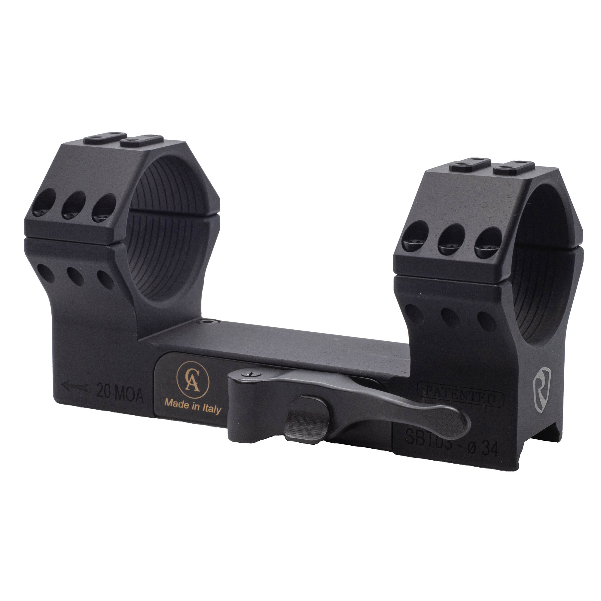 Riton Contessa, 30mm QD Mount, Picatinny, 0 MOA, Black
