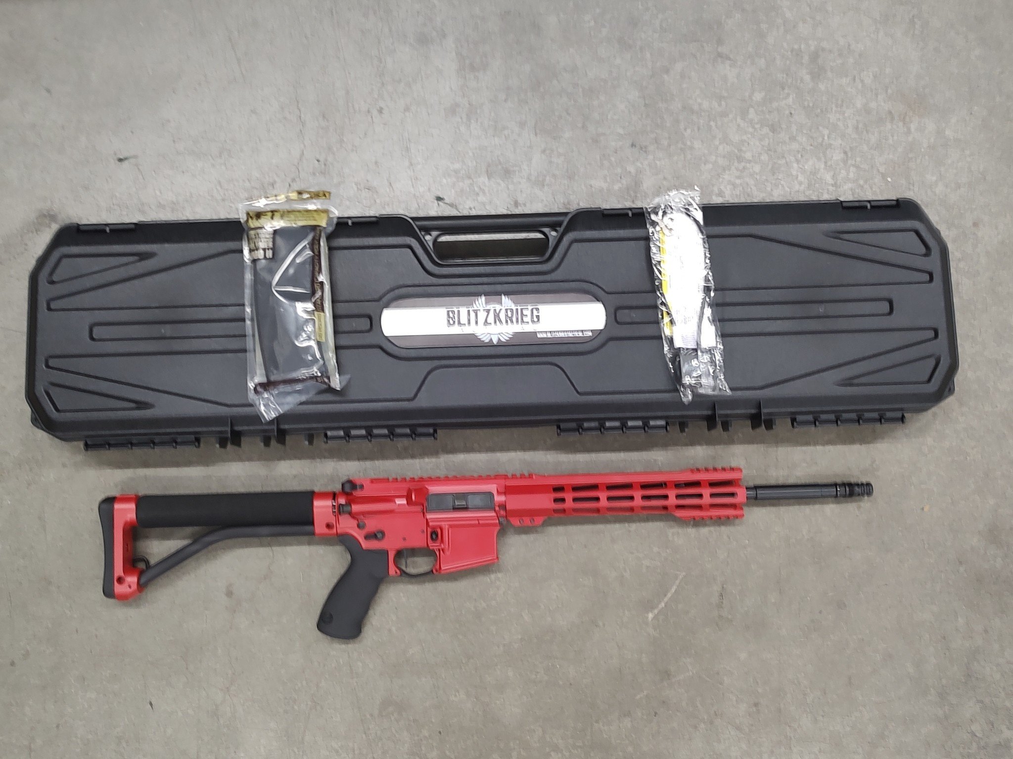 BT Custom Diomedes AR-15 Rifle w/ Ace Skeleton Stock RED