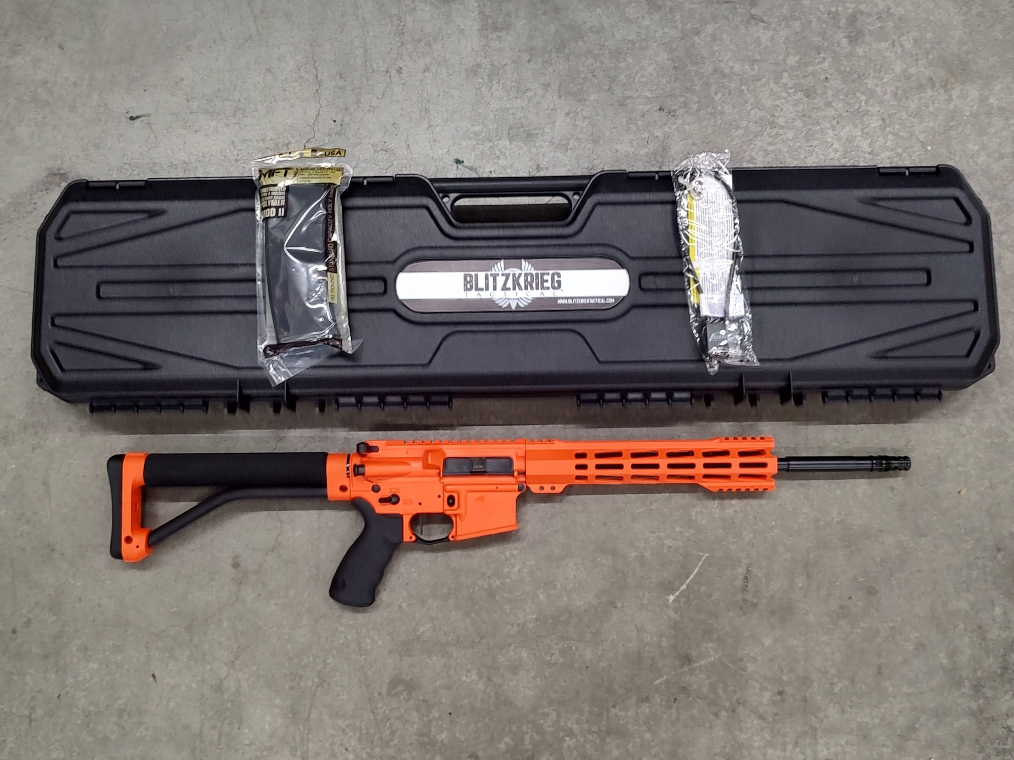 BT Custom Diomedes AR-15 Rifle w/ Ace Skeleton Stock ORANGE