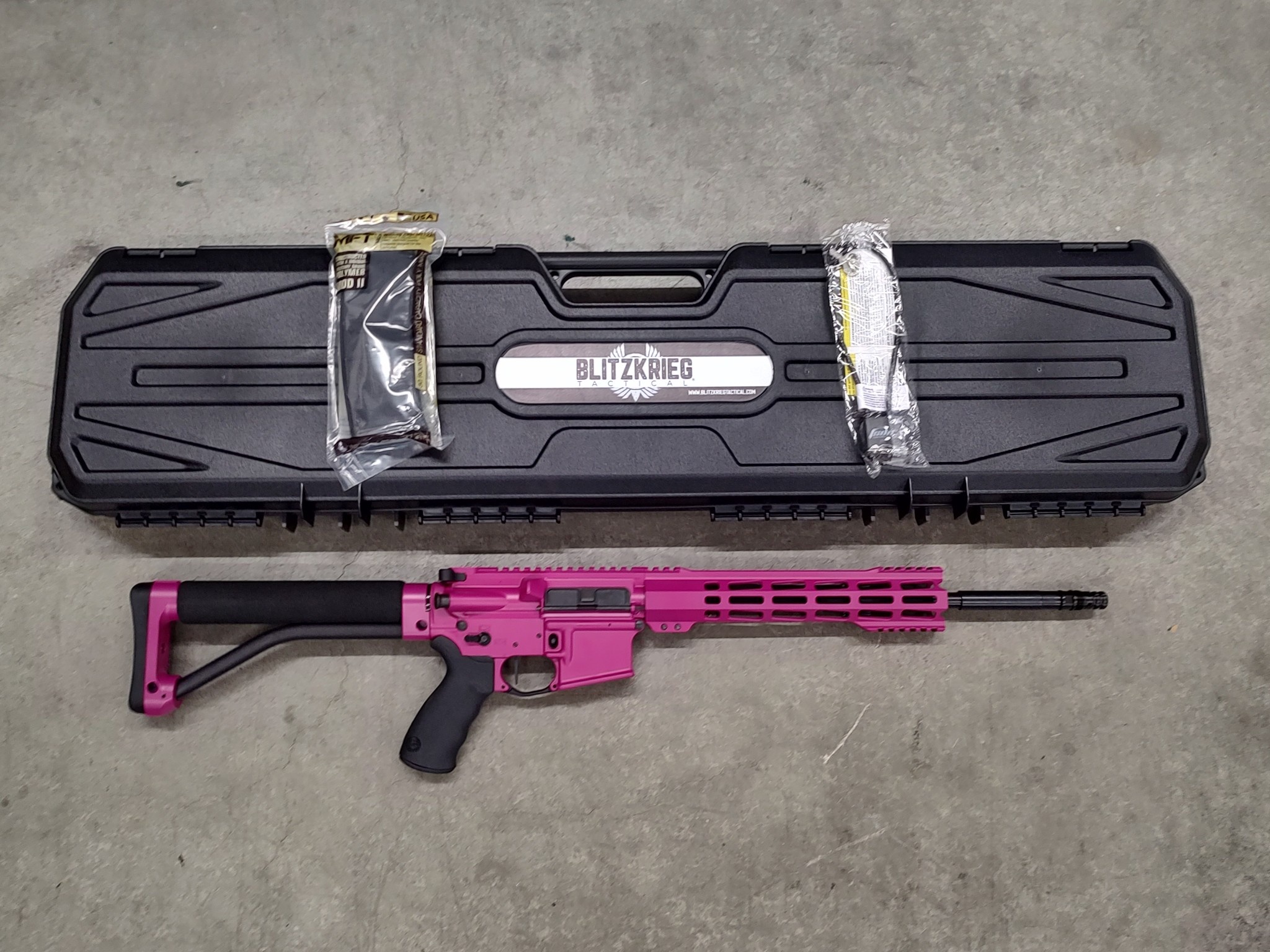 BT Custom Diomedes AR-15 Rifle w/ Ace Skeleton Stock PURPLE